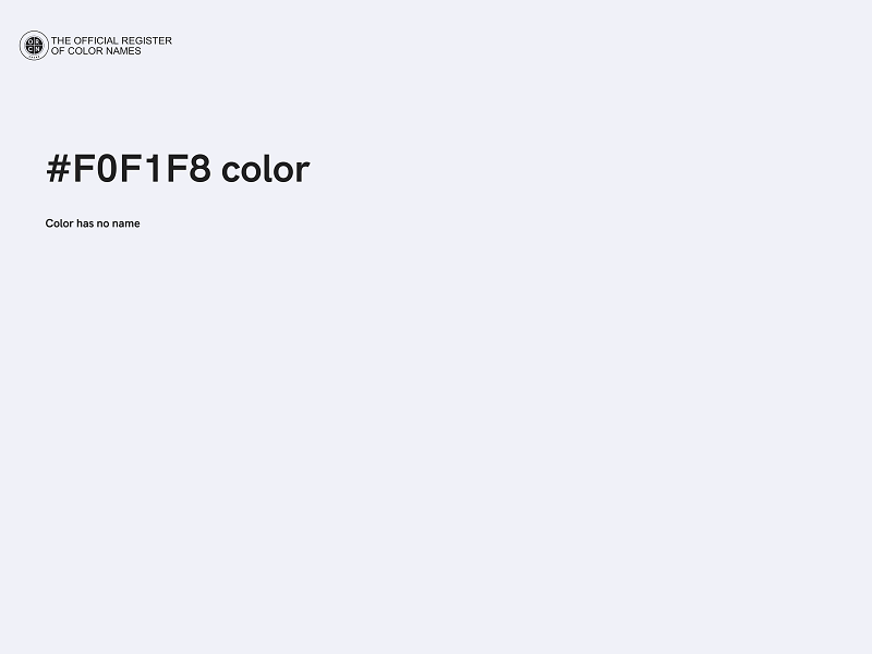 #F0F1F8 color image