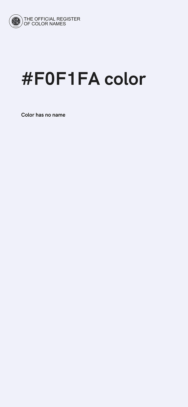 #F0F1FA color image