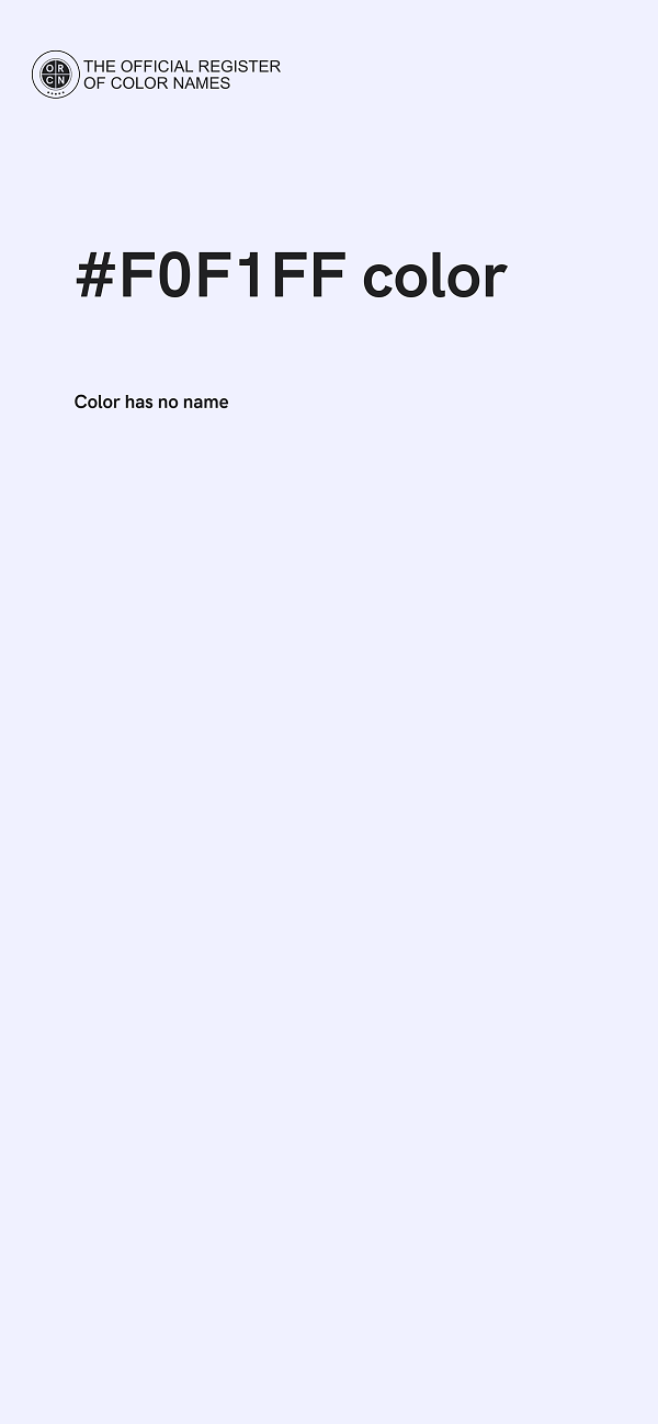 #F0F1FF color image