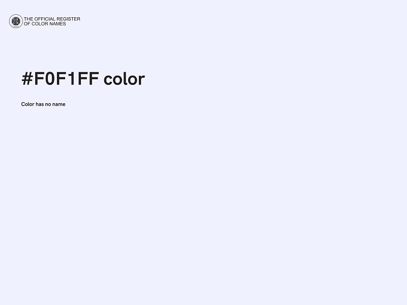 #F0F1FF color image