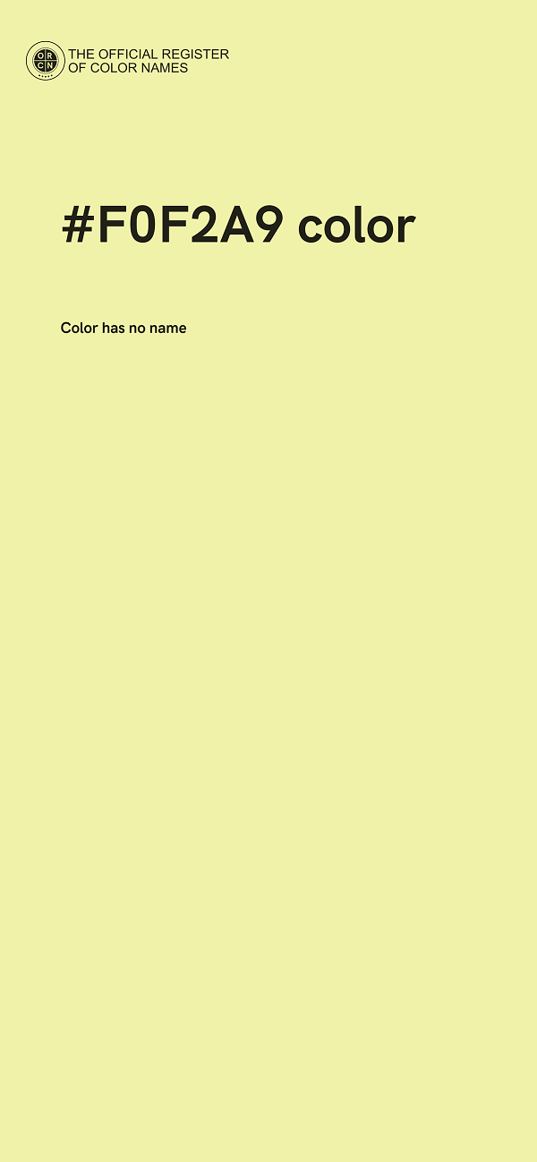 #F0F2A9 color image