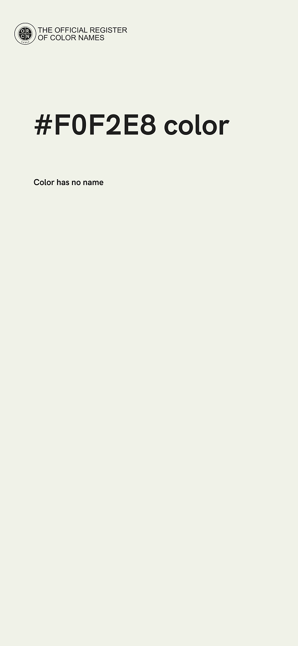 #F0F2E8 color image