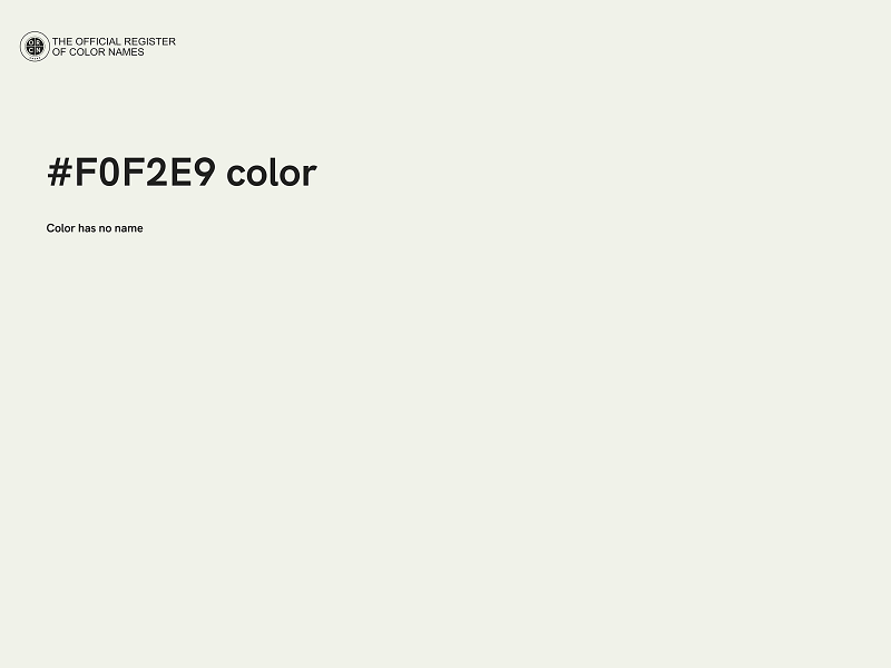 #F0F2E9 color image