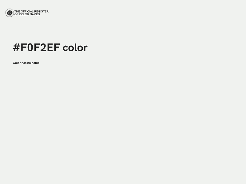 #F0F2EF color image