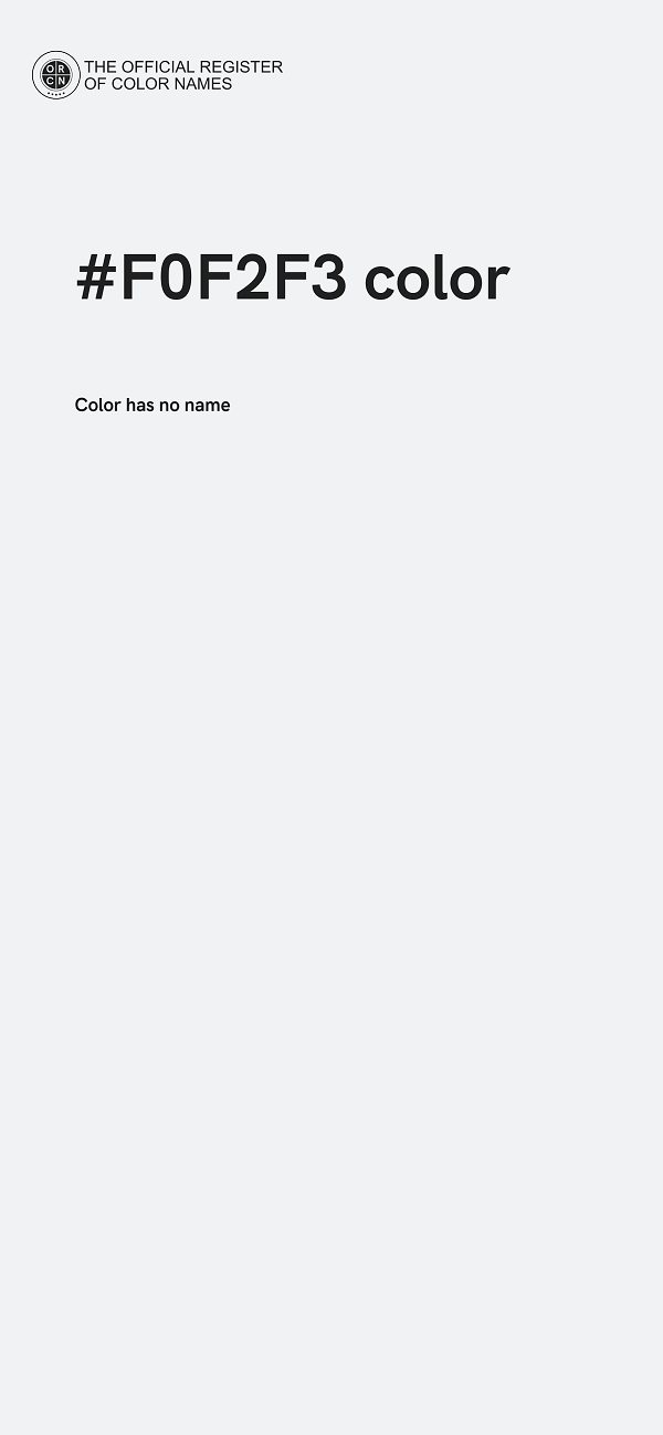 #F0F2F3 color image