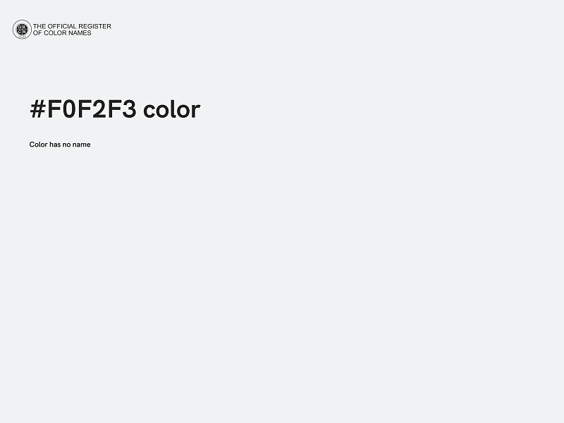 #F0F2F3 color image