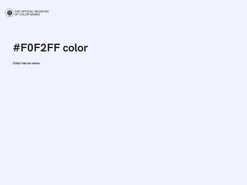 #F0F2FF color image