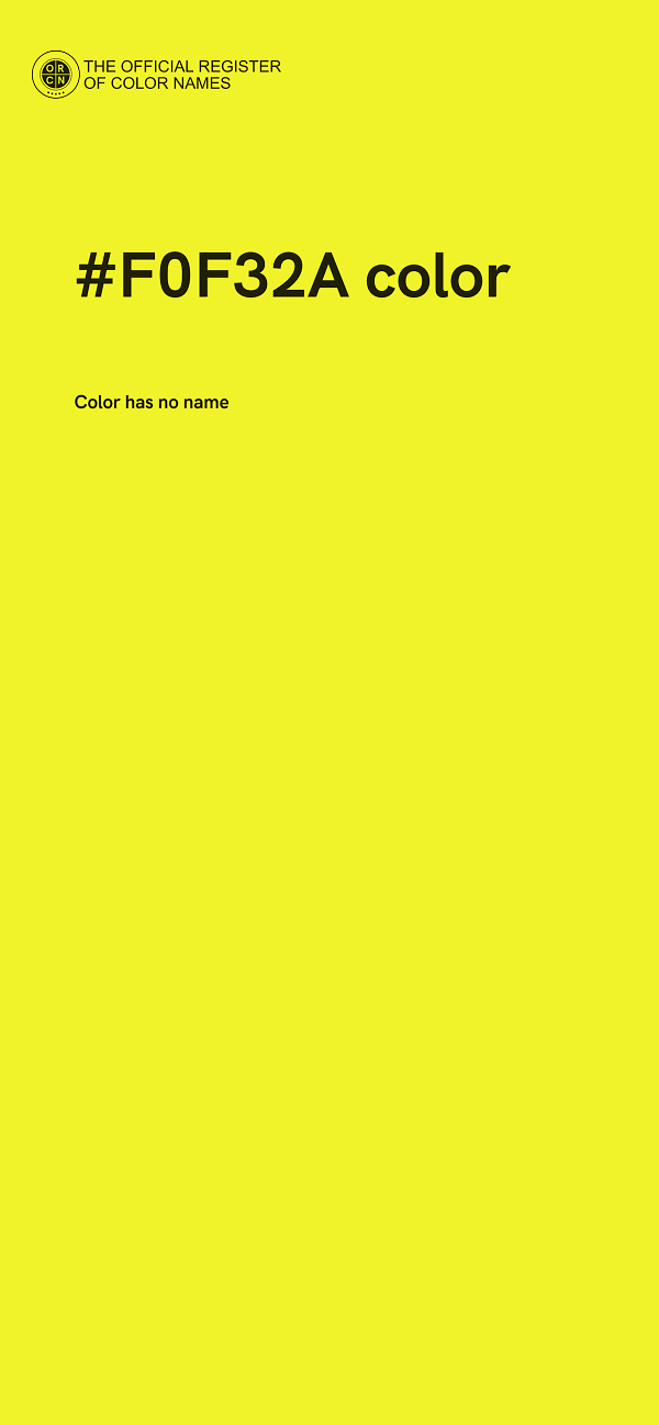 #F0F32A color image