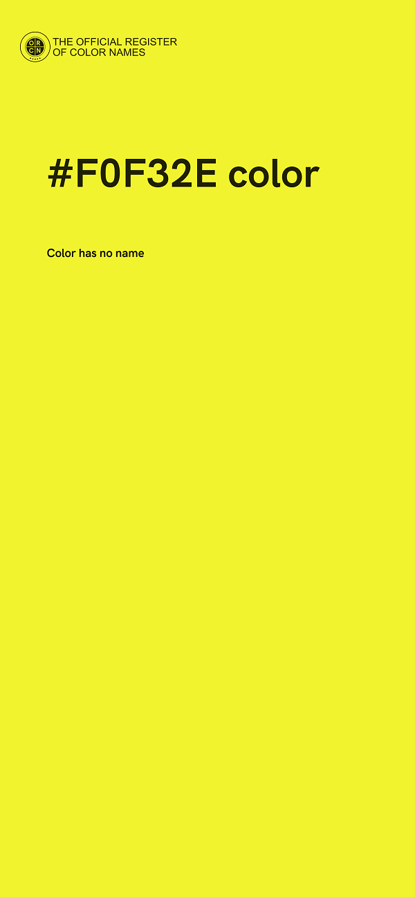#F0F32E color image