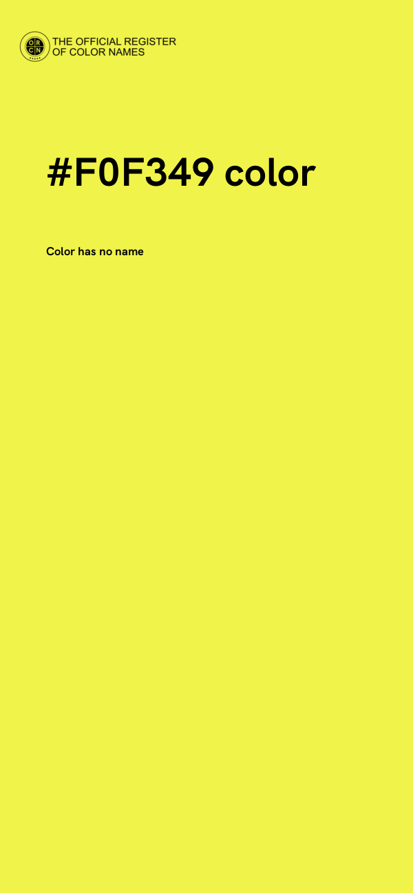 #F0F349 color image
