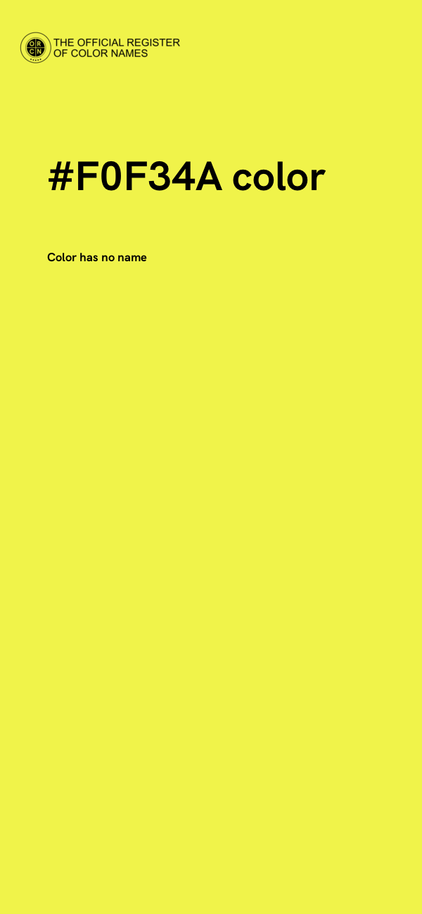 #F0F34A color image