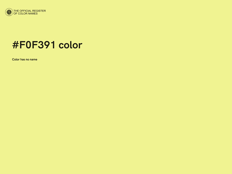 #F0F391 color image