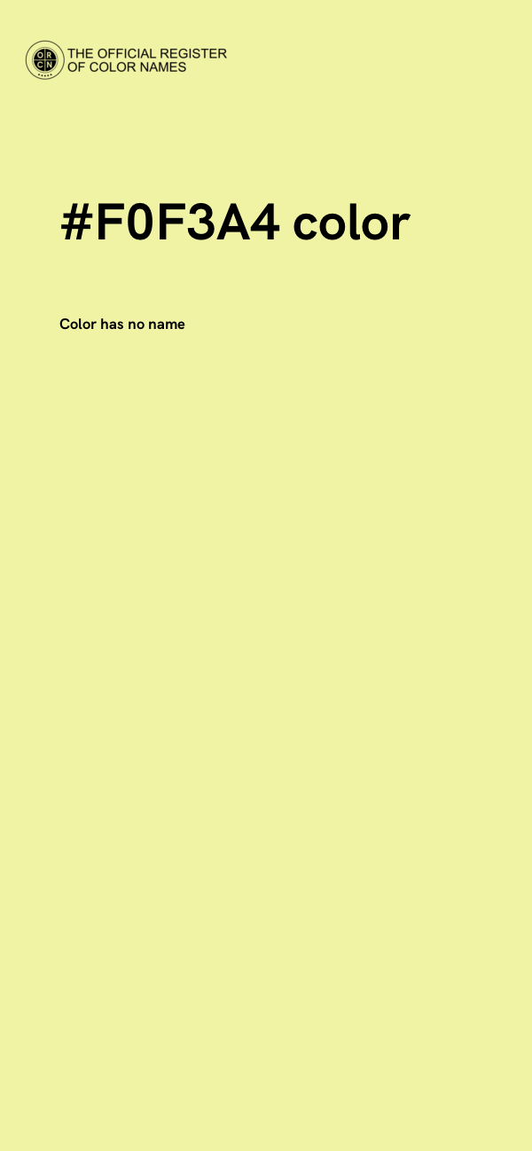 #F0F3A4 color image