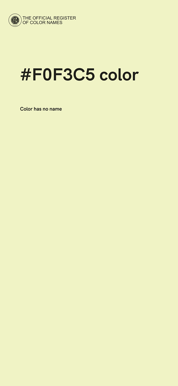 #F0F3C5 color image