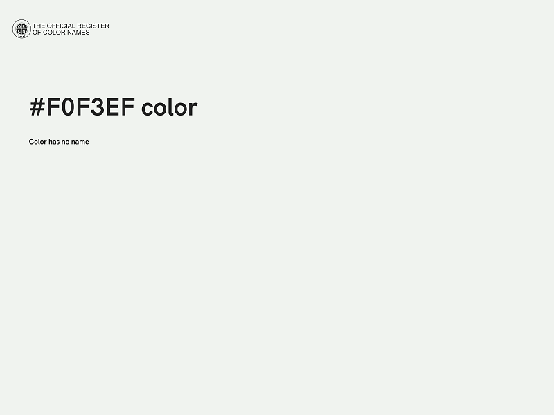 #F0F3EF color image