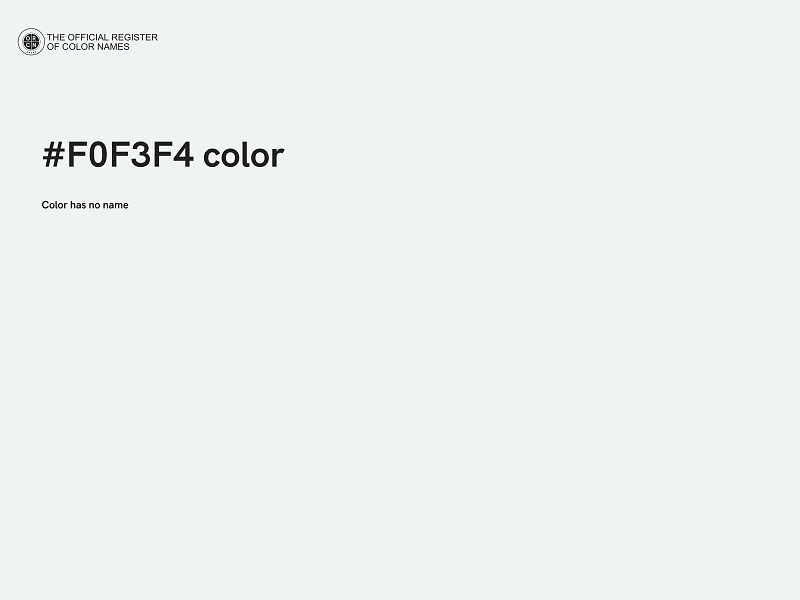 #F0F3F4 color image