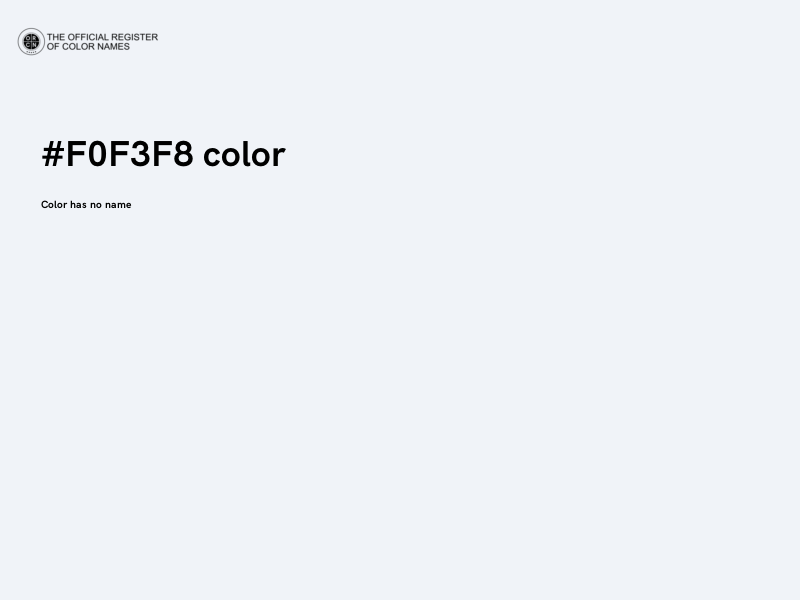 #F0F3F8 color image