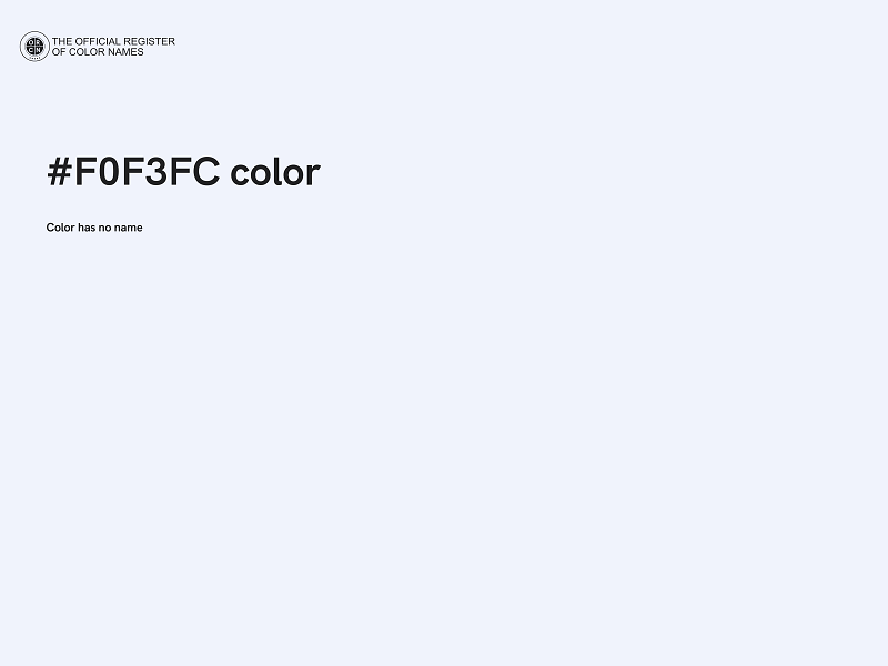 #F0F3FC color image