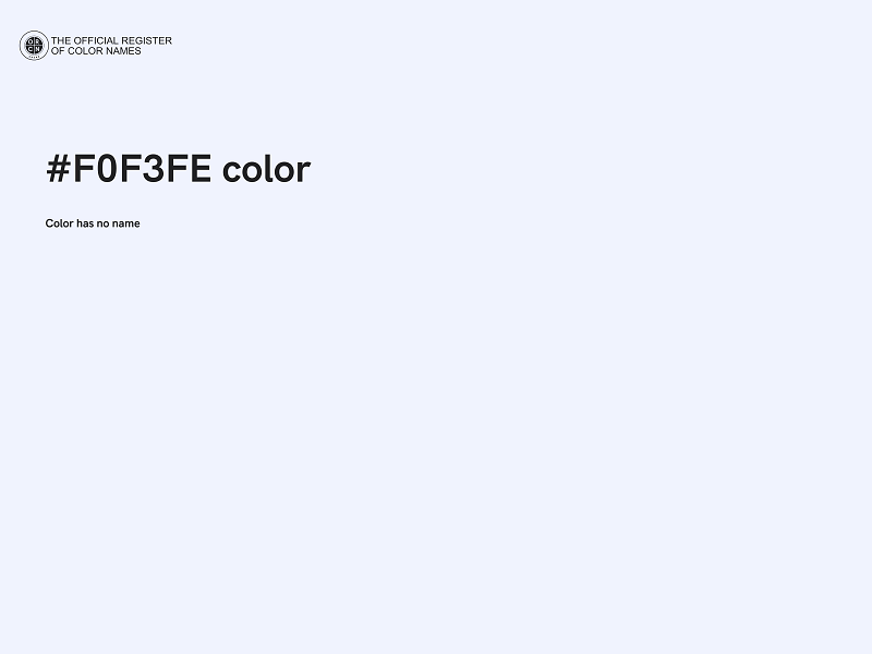 #F0F3FE color image