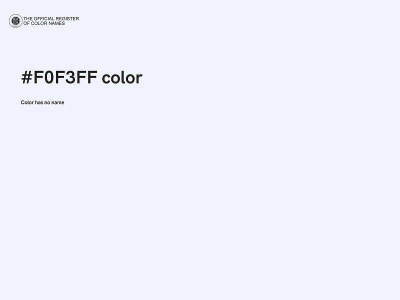 #F0F3FF color image