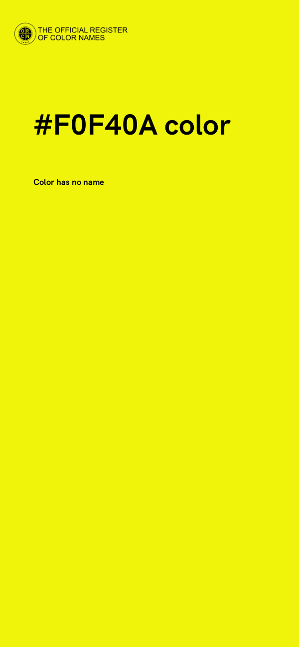#F0F40A color image