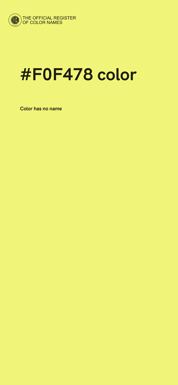 #F0F478 color image