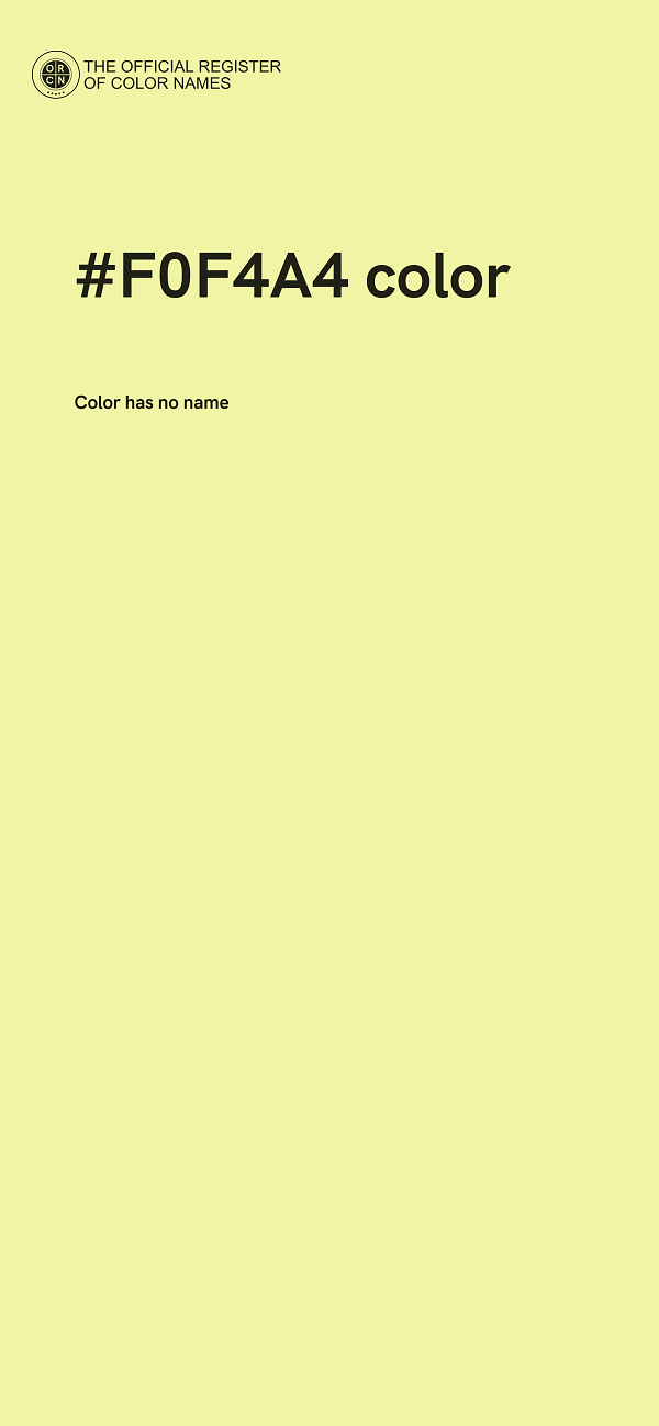 #F0F4A4 color image