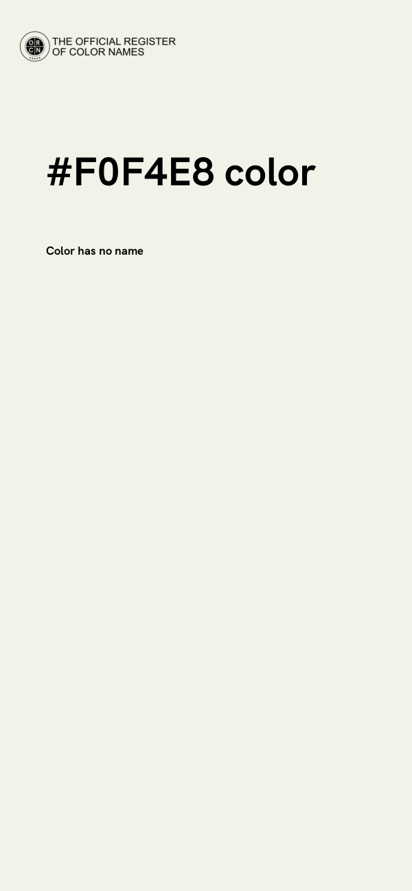 #F0F4E8 color image