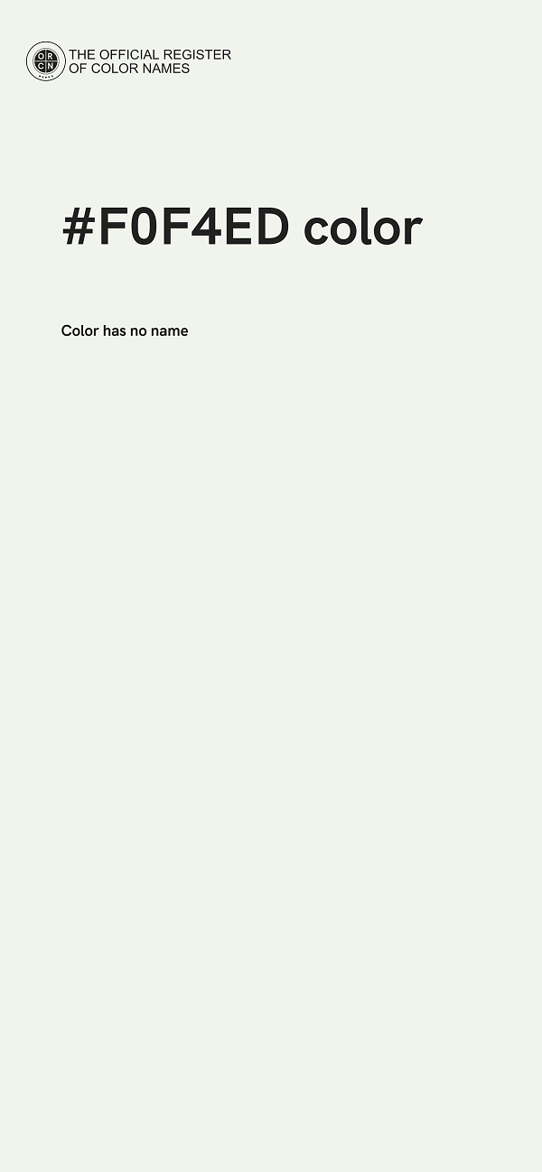 #F0F4ED color image