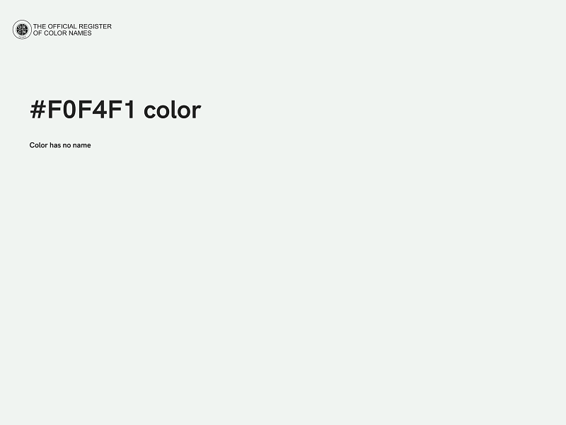 #F0F4F1 color image