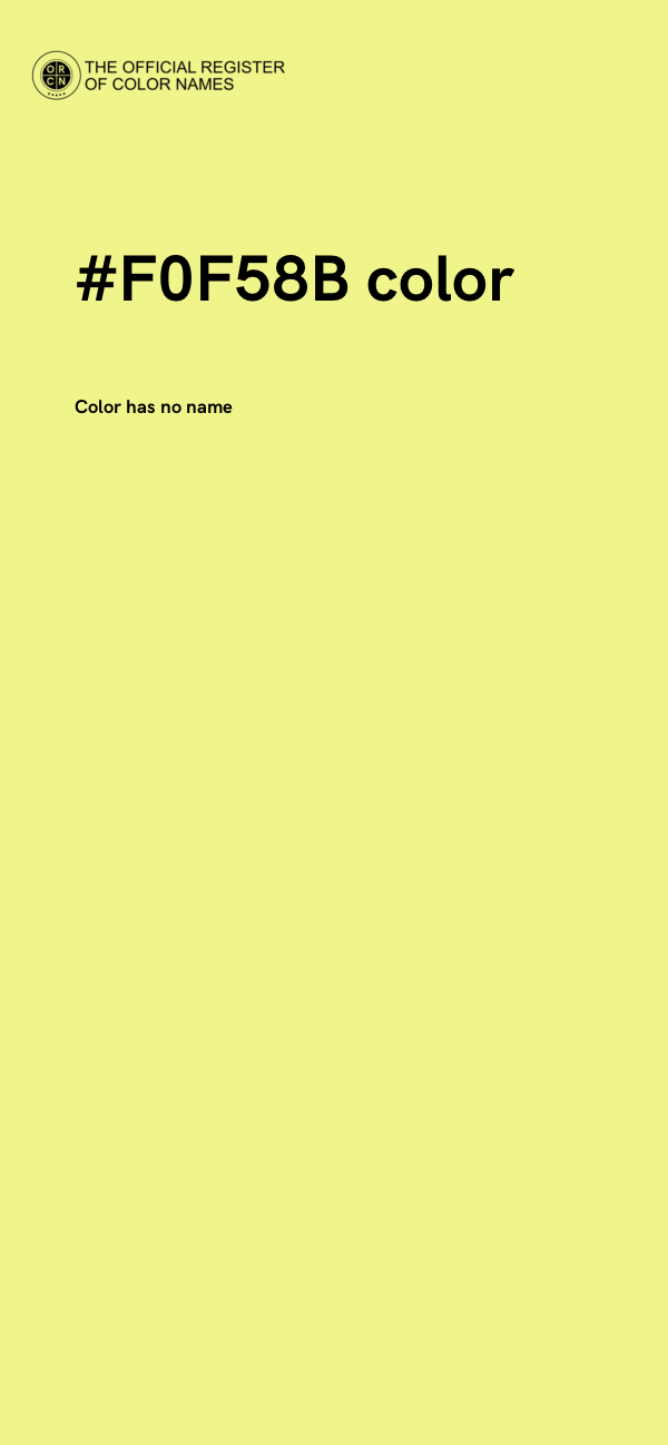 #F0F58B color image
