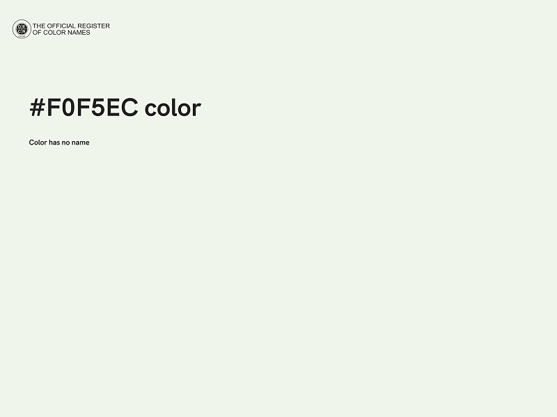 #F0F5EC color image