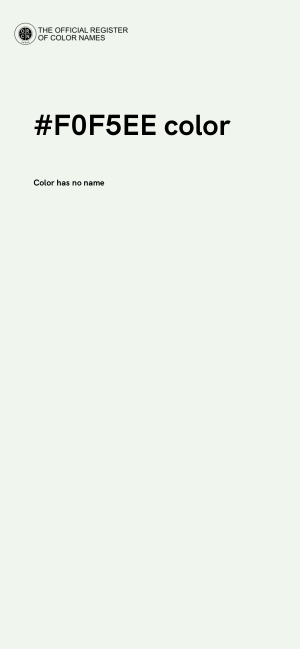 #F0F5EE color image