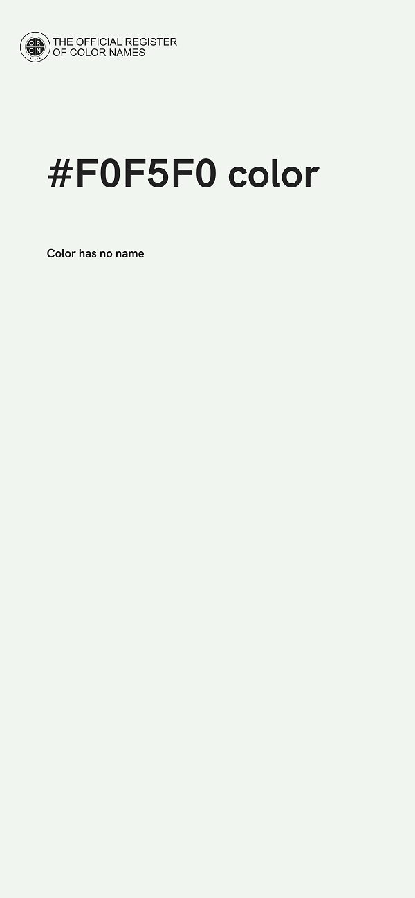 #F0F5F0 color image