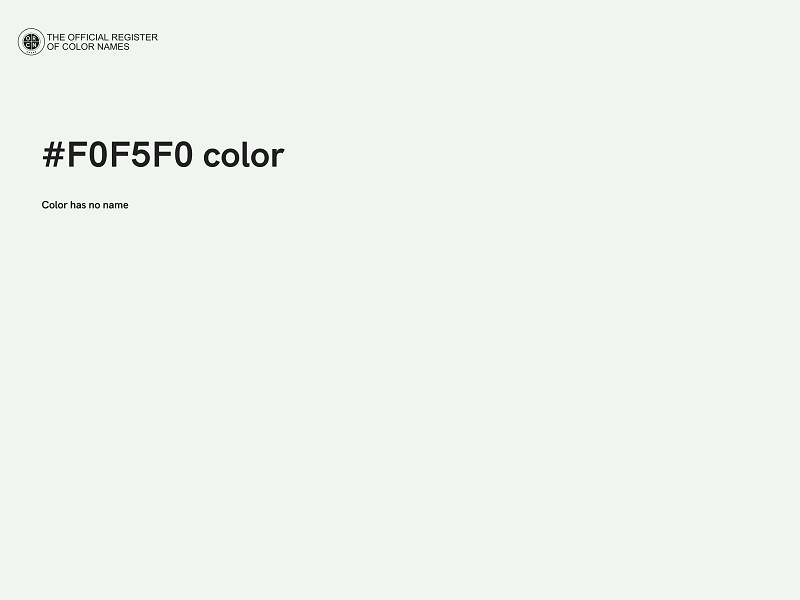 #F0F5F0 color image