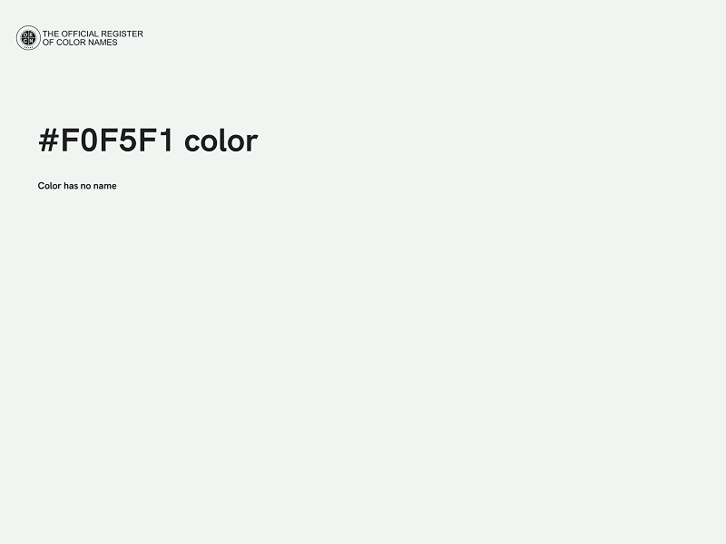 #F0F5F1 color image
