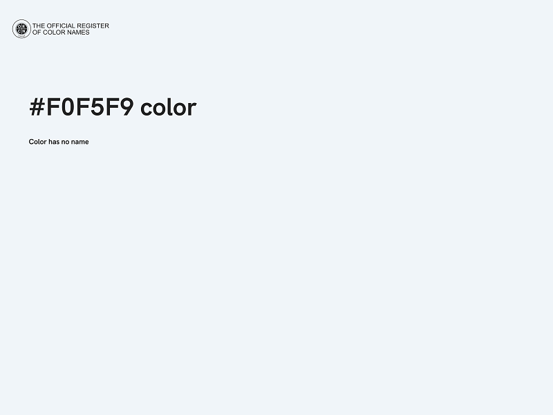 #F0F5F9 color image