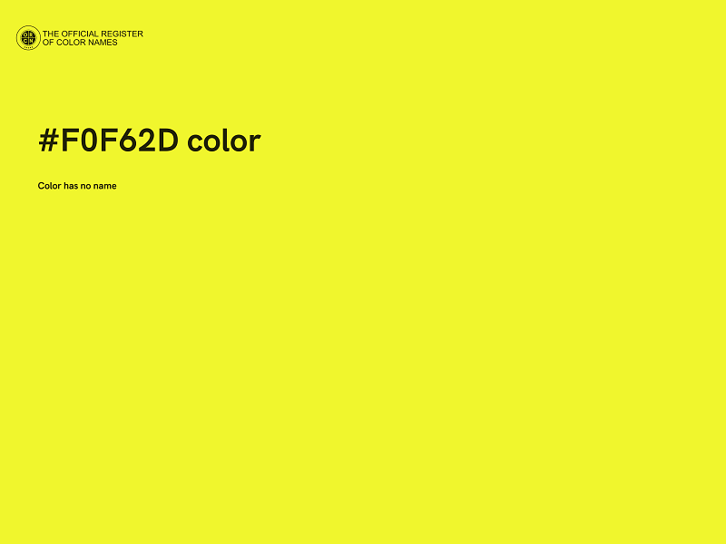 #F0F62D color image