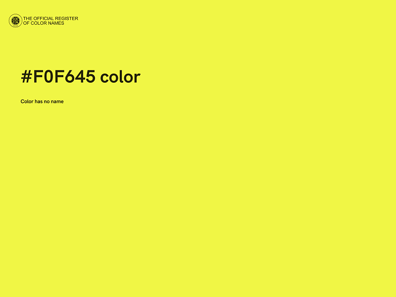 #F0F645 color image