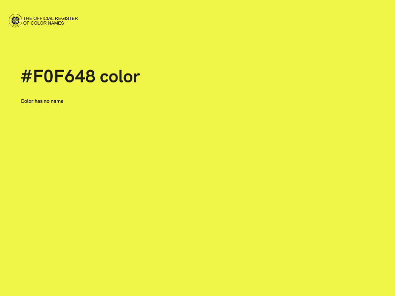 #F0F648 color image