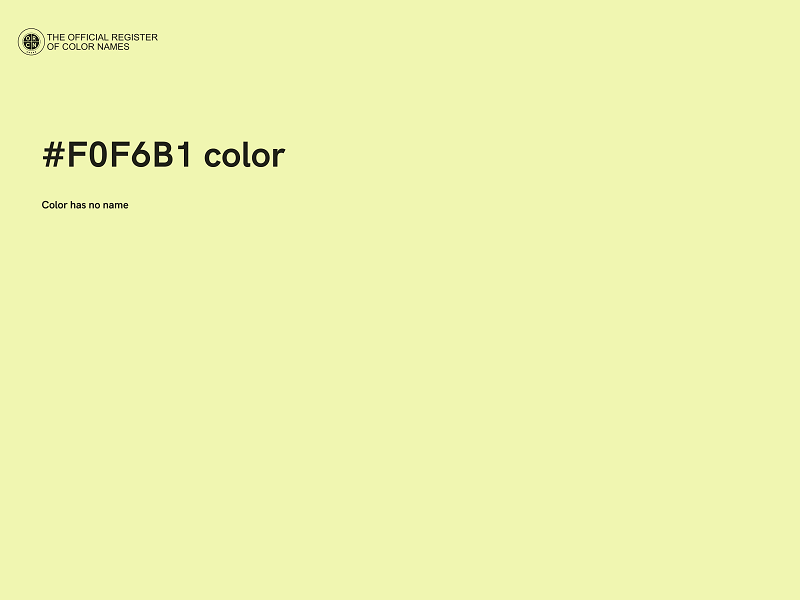 #F0F6B1 color image
