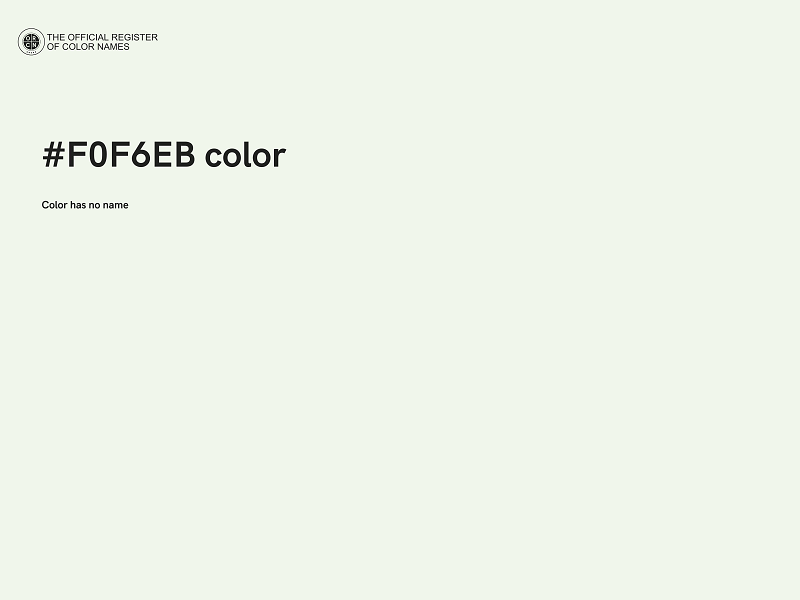 #F0F6EB color image