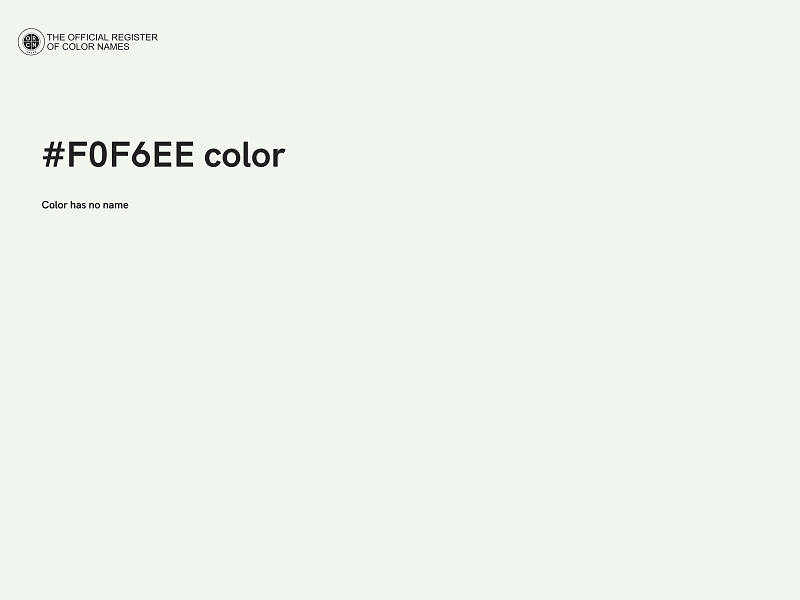#F0F6EE color image