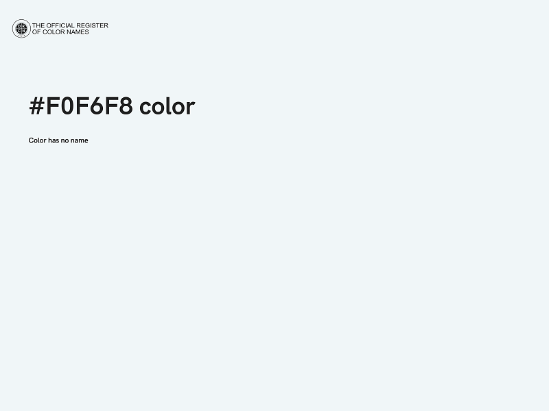 #F0F6F8 color image