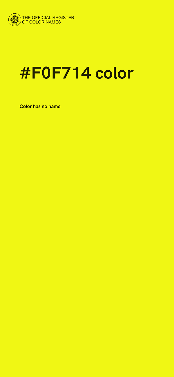 #F0F714 color image