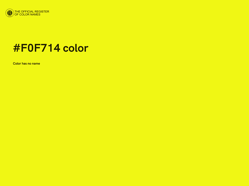 #F0F714 color image