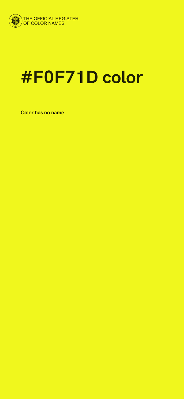 #F0F71D color image