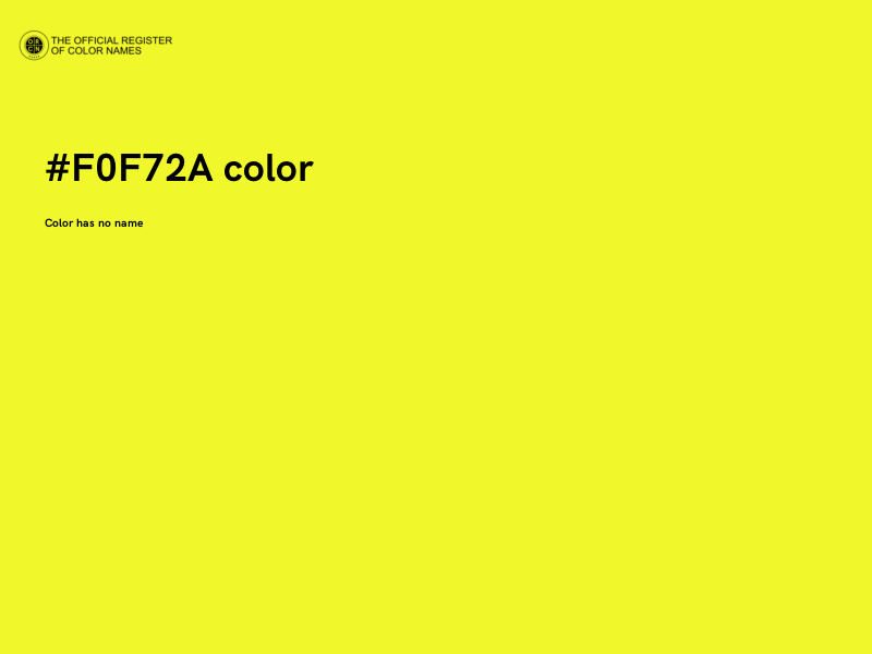 #F0F72A color image