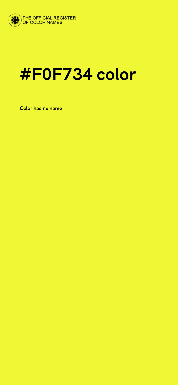 #F0F734 color image