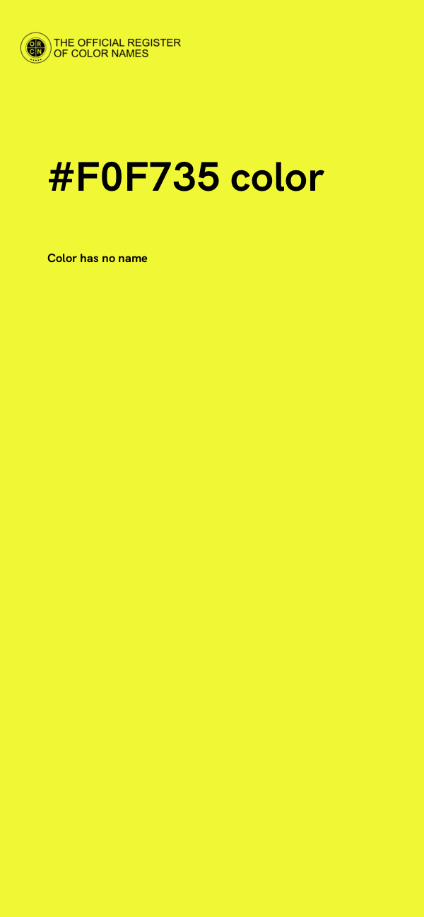 #F0F735 color image